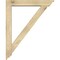 Ekena Millwork Traditional Traditional Rough Sawn Bracket w/ Offset Brace, Douglas Fir, 6"W x 34"D x 42"H BKT0604X34X42TRA01RDF - alternate 2